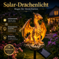 Solar Gartenfigur Drache mit LED-Licht – Wetterfest & Automatisch leuchtend