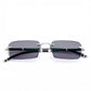 Rahmenlose, ultraleichte Lesebrille mit Diamantschliff