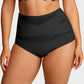 💖Zeitlich begrenztes Angebot: 50 % Rabatt💖 High-Waist-Slip in Übergröße mit überkreuztem Bauch-weg-Effekt