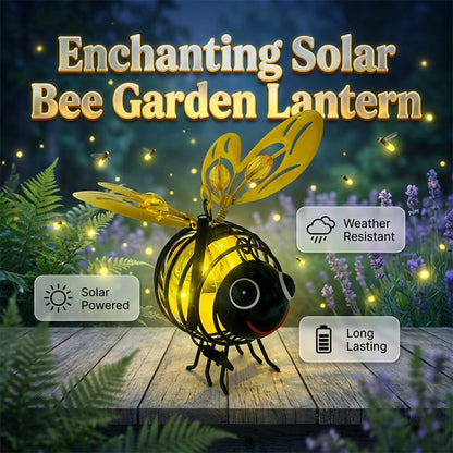 🐝 Solarbetriebene hängende Bienenleuchte 🌞 Wasserdicht Hängelampe für Garten Terrasse Balkon Deko