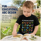 🦖Top-Angebot: 50 % Rabatt ✨ T-Shirt für Kinder mit Dinosaurier- und Alphabet-Motiv