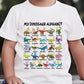 🦖Top-Angebot: 50 % Rabatt ✨ T-Shirt für Kinder mit Dinosaurier- und Alphabet-Motiv