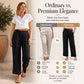 🔥👖Damenhose aus Leinenmix in lockerer Passform – Klassische Hose mit geradem Bein