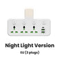 🎉 Nur für kurze Zeit: 50 % Rabatt! 🔌 Steckdosenadapter mit USB-C-Ladeanschluss – 2 USB-Ports, Nachtlicht-Funktion & weltweite Steckerkompatibilität ✨