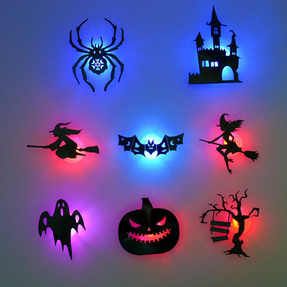 🎃👻 Leuchtende Halloween-Wandsticker – Gruselige Deko für Wände & Türen